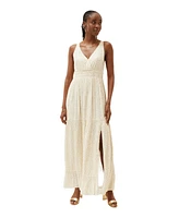 FatFace Women's Ivy Foil Maxi Dress