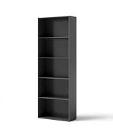 5-Shelf Storage Bookcase Modern Multi-Functional Display Cabinet Furniture