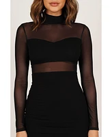 Petal and Pup Women's Farrow Long Sleeve Midi Dress