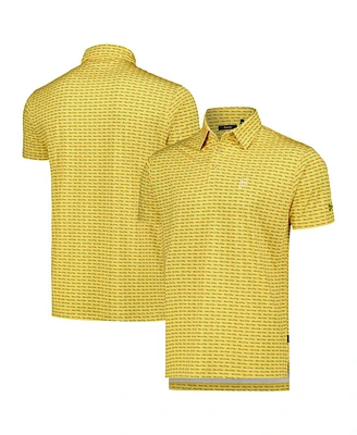 Men's Breezy Golf Yellow Wm Phoenix Open Have a Day Polo Shirt