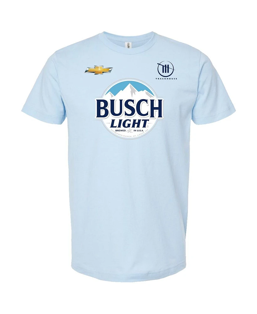 Men's Trackhouse Racing Team Collection Light Blue Busch Partners T-shirt