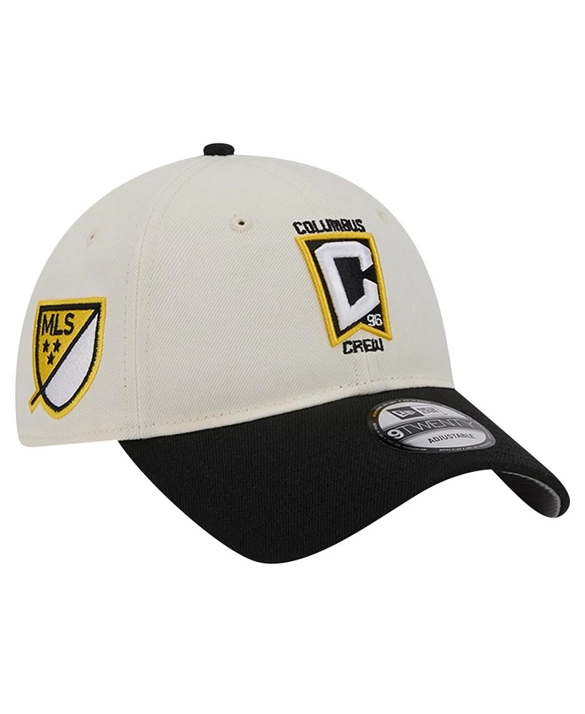 Men's New Era White Columbus Crew 2024 Kick Off Collection 9TWENTY Adjustable Hat