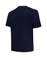 Men's Profile Navy Seattle Kraken Big and Tall Arch Over Logo T-shirt