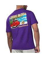 Men's Margaritaville Purple Minnesota Vikings Licensed to Chill T-shirt