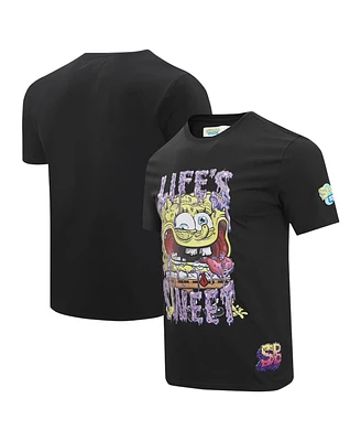 Men's Freeze Max Black SpongeBob SquarePants Life's Sweet T-shirt