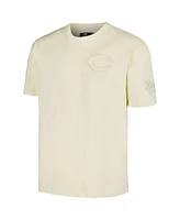 Men's Pro Standard Cream Cincinnati Reds Neutral Cj Dropped Shoulders T-shirt