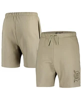 Men's Pro Standard Khaki Detroit Tigers Neutral Fleece Shorts