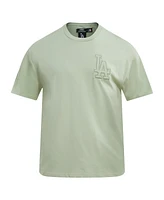 Men's Pro Standard Mint Los Angeles Dodgers Neutral Cj Dropped Shoulders T-shirt