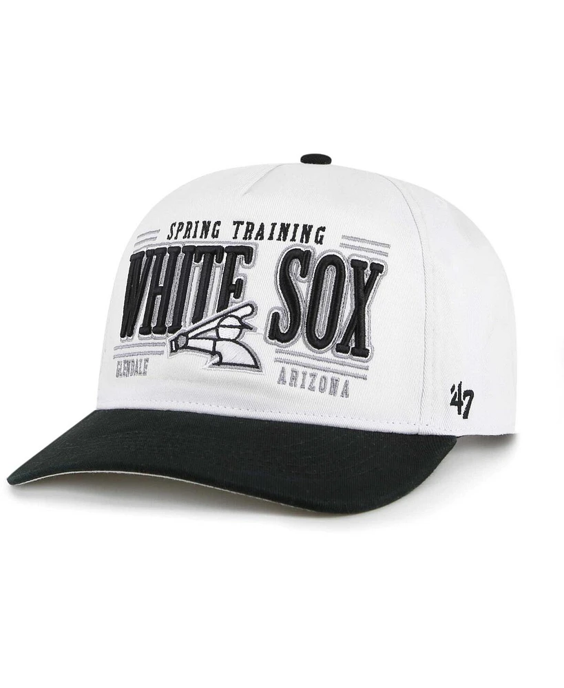 Men's '47 Brand White Chicago White Sox 2024 Spring Training Oceanside Hitch Adjustable Hat