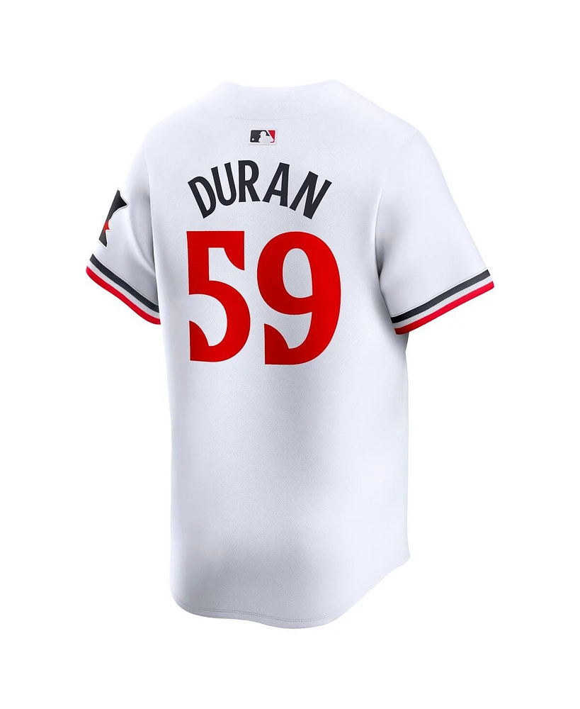 Men's Nike Jhoan Duran White Minnesota Twins Home limited Player Jersey