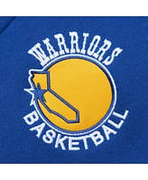 Men's Mitchell & Ness Royal Golden State Warriors Head Coach Pullover Hoodie