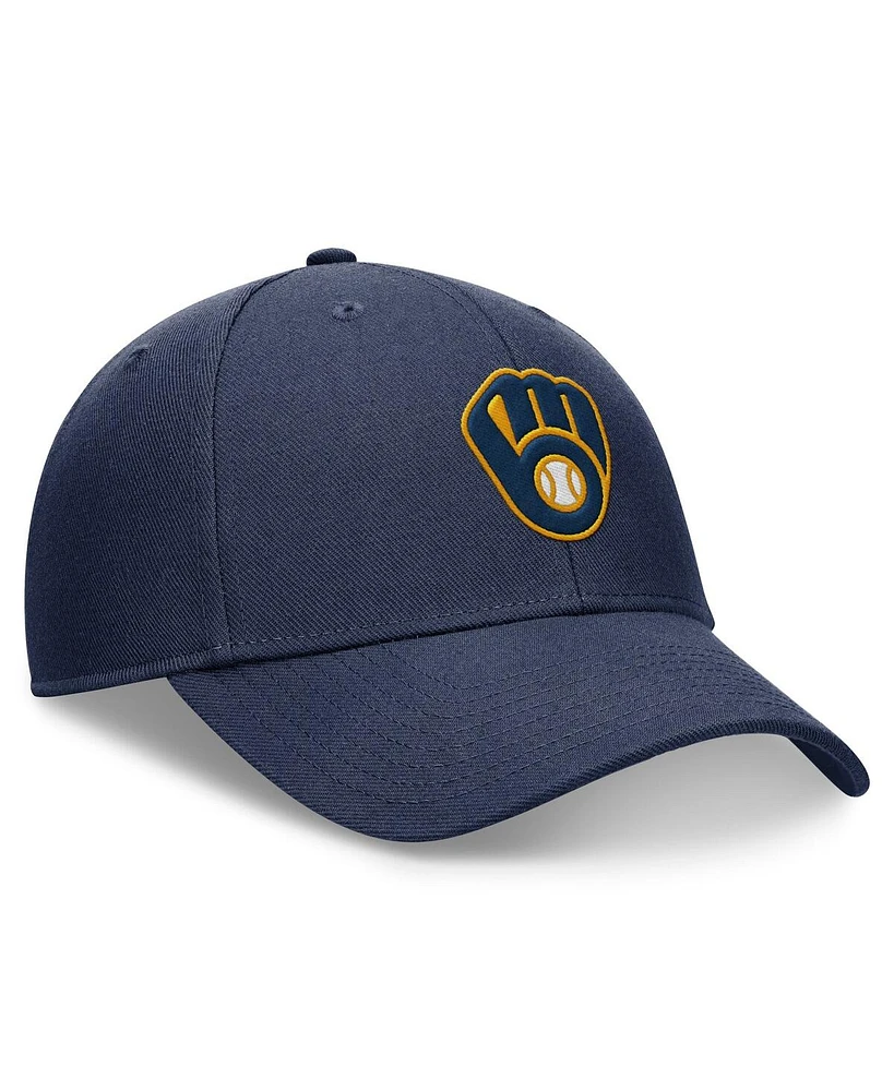 Men's Nike Navy Milwaukee Brewers Evergreen Club Performance Adjustable Hat