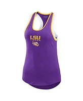 Women's Wear by Erin Andrews Purple Lsu Tigers Open Hole Razorback Tank Top