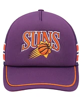 Men's '47 Brand Purple Phoenix Suns Sidebrand Stripes Trucker Adjustable Hat