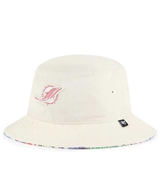 Women's '47 Brand Natural Miami Dolphins Pollinator Bucket Hat
