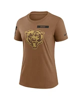 Women's Nike Brown Chicago Bears 2023 Salute to Service Legend Performance T-shirt