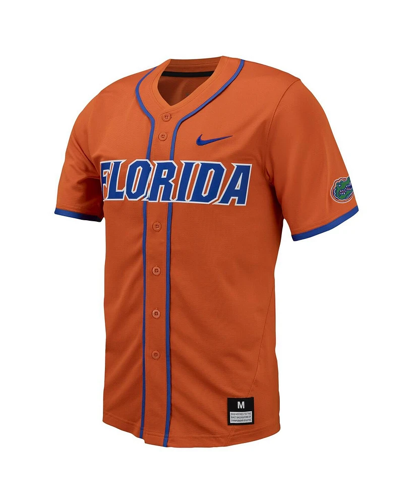 Men's Nike Florida Gators Replica Full-Button Baseball Jersey