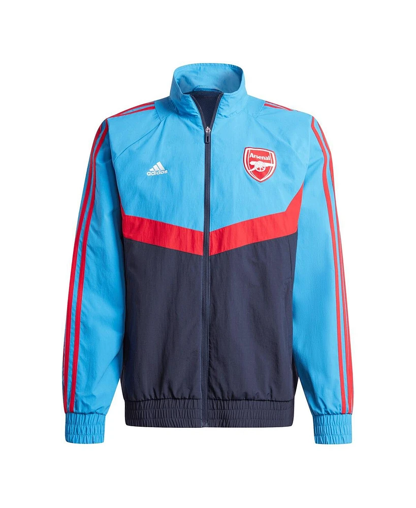 Men's adidas Blue Arsenal 2023/24 Urban Purist Full-Zip Woven Track Top