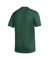 Men's adidas Miami Hurricanes Fadeaway Basketball Pregame Aeroready T-shirt