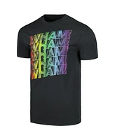 Men's Charcoal Wham! Rainbow Logos Graphic T-shirt