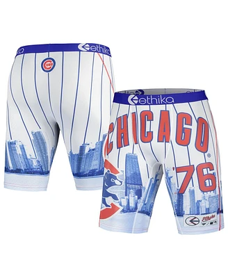 Men's Ethika White Chicago Cubs Jerseys cape Boxer Briefs