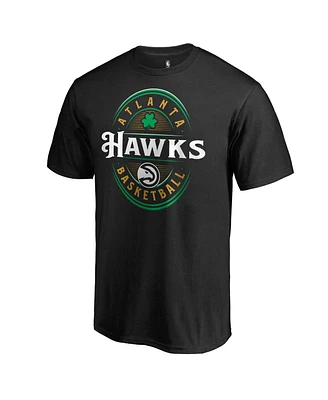 Men's Fanatics Black Atlanta Hawks Forever Lucky T-shirt