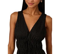 Adrianna by Adrianna Papell Women's V-Neck Sleeveless Eyelet Dress