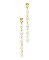 Adornia 14K Gold-Plated Cultured Freshwater Pearl Dangle Earrings