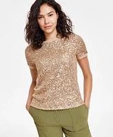 Anne Klein Women's Sequined T-Shirt