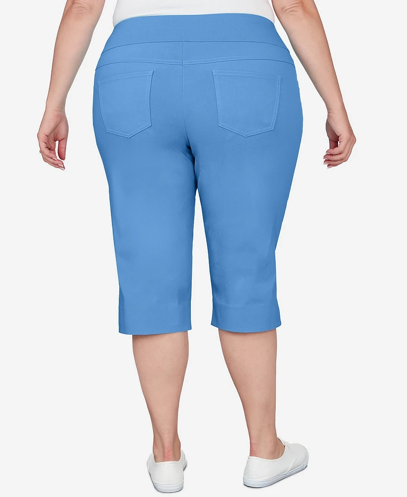 Ruby Rd. Plus Pull-On Tech Clam Digger Capri Pants
