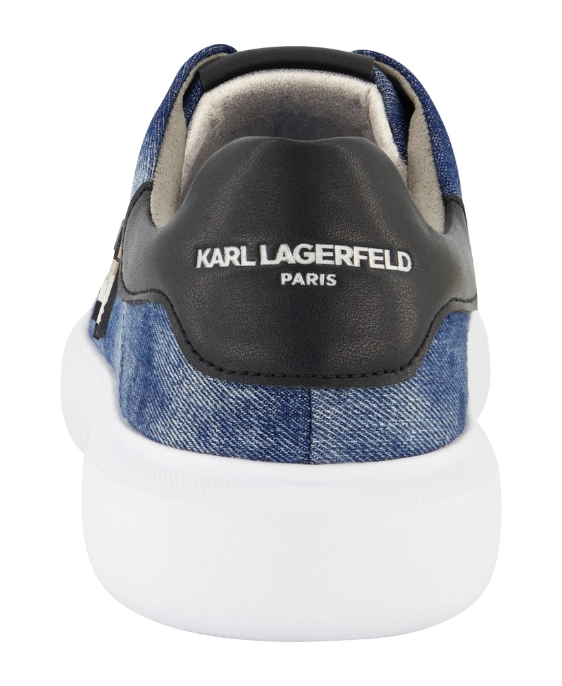 Karl Lagerfeld Paris Men's Denim Head Sneakers