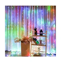 Twinkle Star Curtain String Lights 8 Modes Fairy Hanging for Home Decor 6.6FT x 9.8FT