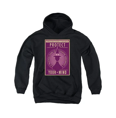 Fantastic Beasts Boys Youth Protect Your Mind Pull Over Hoodie / Hooded Sweatshirt