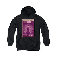 Fantastic Beasts Boys Youth Protect Your Mind Pull Over Hoodie / Hooded Sweatshirt