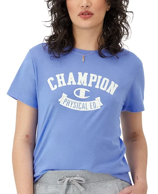 Champion Women's Classic Crewneck Logo Print T-Shirt