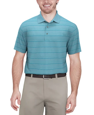Pga Tour Men's Short-Sleeve Birdseye Jacquard Performance Polo Shirt