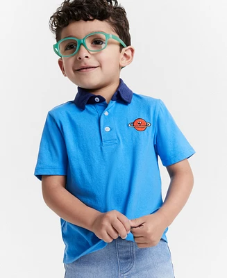 Epic Threads Toddler Boys Blast Off Graphic Polo Shirt, Created for Macy's