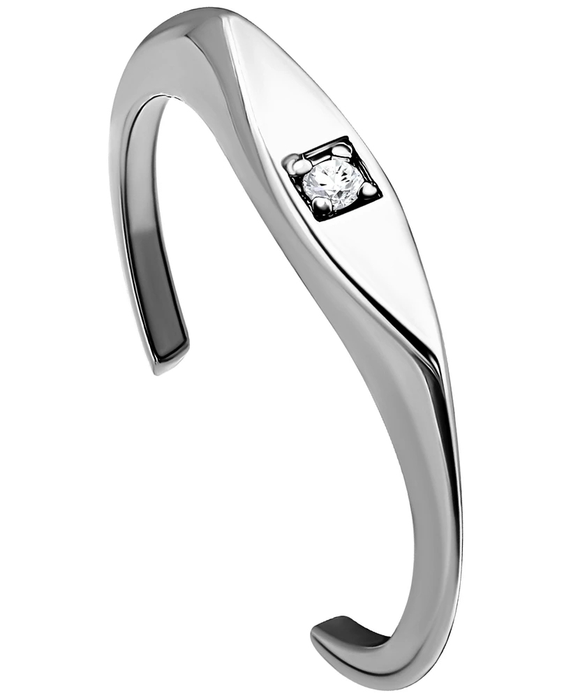 Giani Bernini Cubic Zirconia Signet Style Toe Ring, Created for Macy's