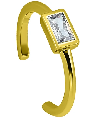 Giani Bernini Cubic Zirconia Baguette Bezel Toe Ring, Created for Macy's