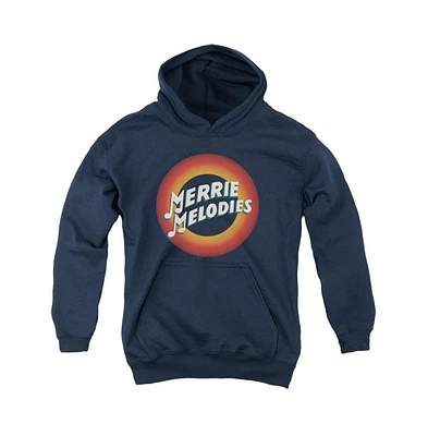 Looney Tunes Boys Youth Merrie Logo Pull Over Hoodie / Hooded Sweatshirt