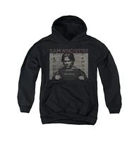 Supernatural Boys Youth Sam Mug Shot Pull Over Hoodie / Hooded Sweatshirt