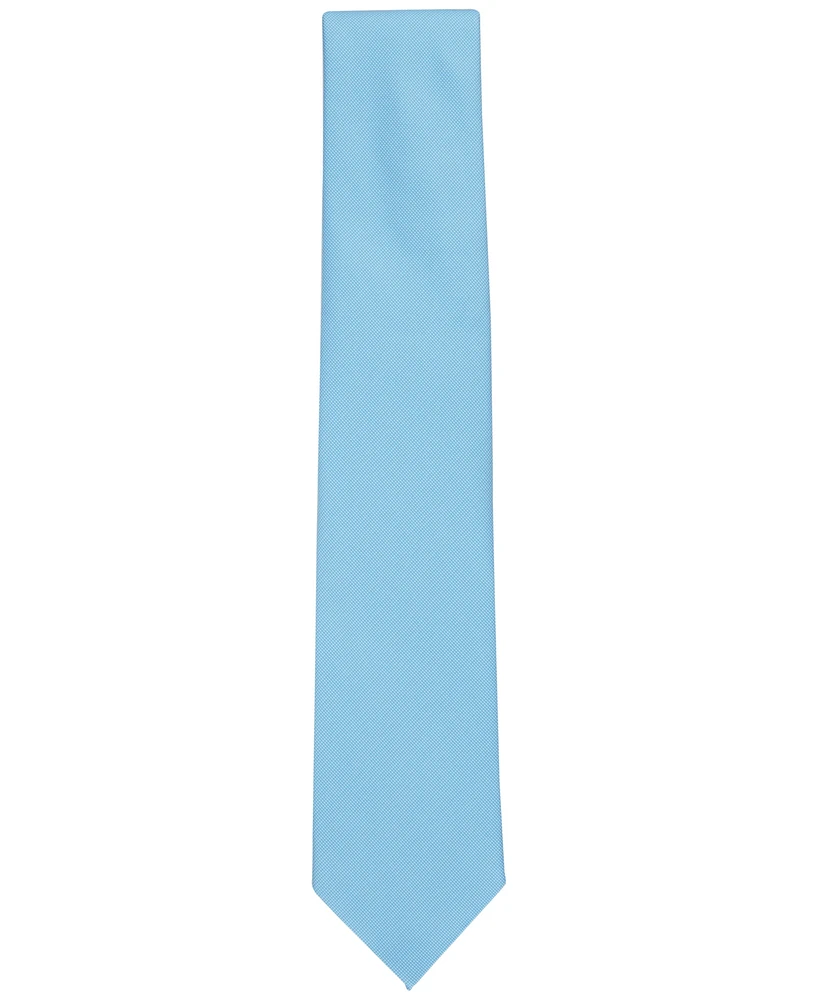Club Room Men's Beech Solid Textured Tie, Created for Macy's