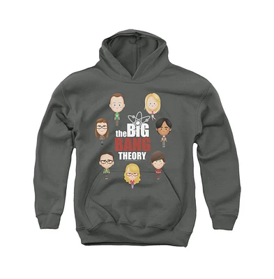 Big Bang Theory Boys Youth Emojis Pull Over Hoodie / Hooded Sweatshirt
