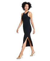 Bar Iii Women's Smooth Side-Slit Bodycon Midi Dress, Created for Macy's