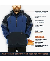 RefrigiWear Men's Frostline Pullover Sweatshirt with Insulated Hoodie
