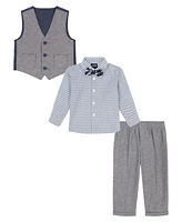 Nautica Baby Boys Linen Look Vest Set