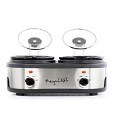 Megachef Dual 1.5 Quart Crock Buffet Slow Cooker