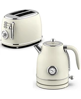 MegaChef 1.7 Liter Electric Tea Kettle and Slice Toaster