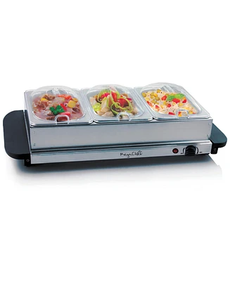 MegaChef Section Buffet Server Food Warmer