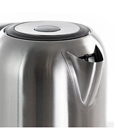 MegaChef 1.7Liter Stainless Steel Electric Tea Kettle with 5 Preset Temperature